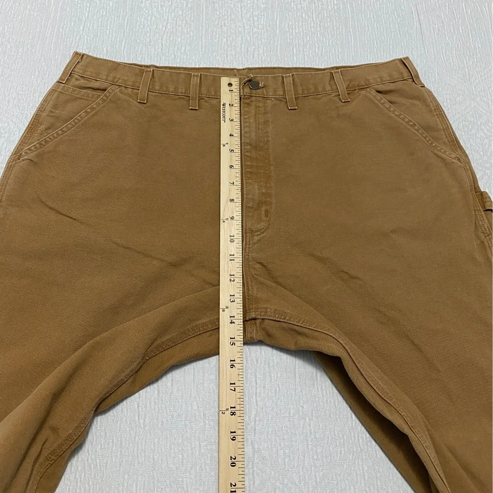 Carhartt‎ B111 Duck Carpenter Work Pants Men's 44×32 Brown Dungarees Fit